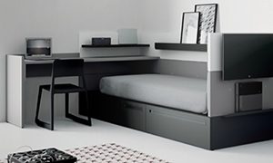 Black Bedroom. Dormitori juvenil.