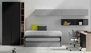 Black Bedroom. Dormitori juvenil.
