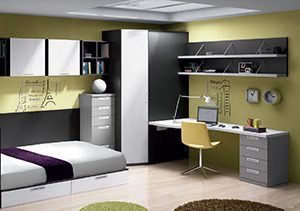 Black Bedroom. Dormitori juvenil.
