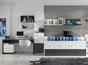 Black Bedroom. Dormitori juvenil.