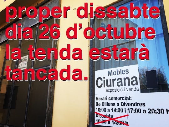 Disculpeu el 26 no estem!!