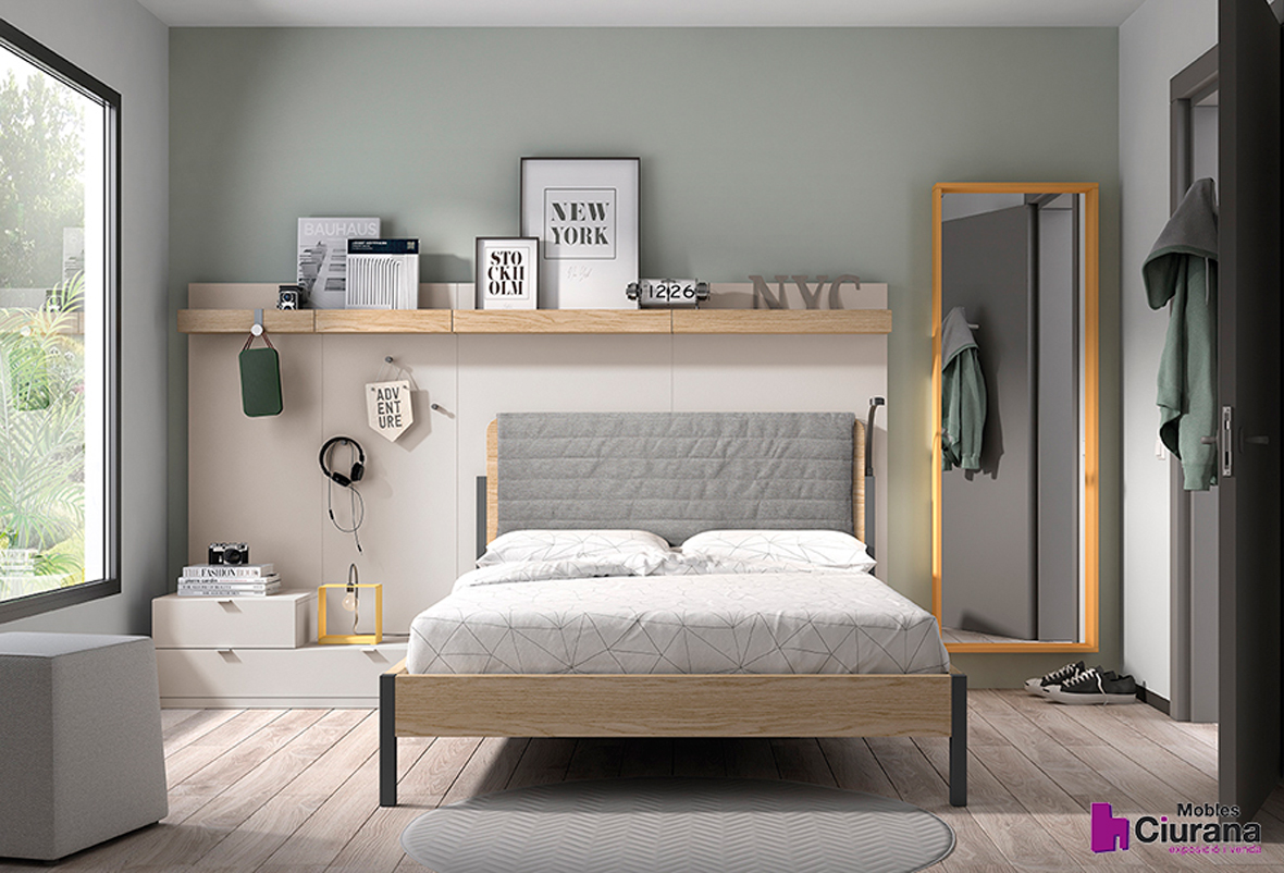 Habitació juvenil a la moda.